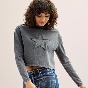 NWT Madden Girl Star Patch Top